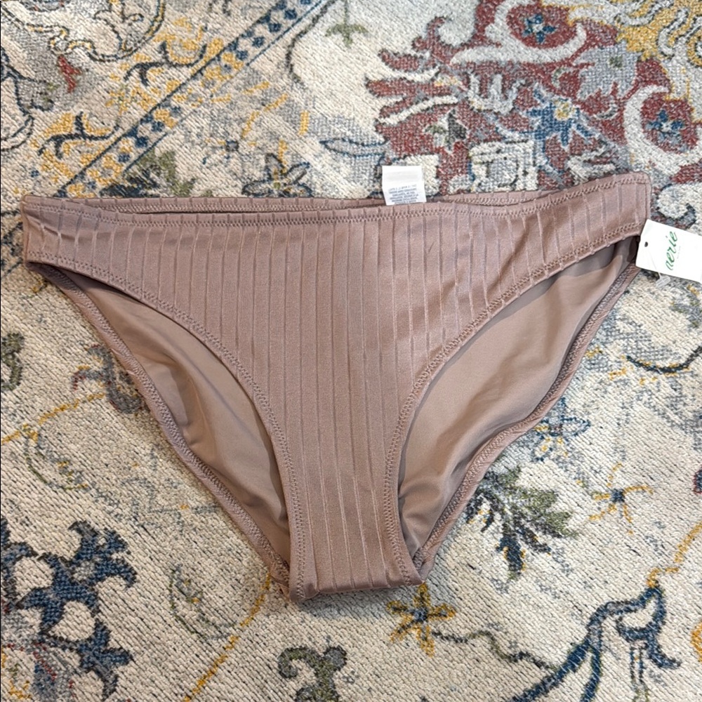 Aerie Tan Ribbed Bottoms with Stretchy Comfort